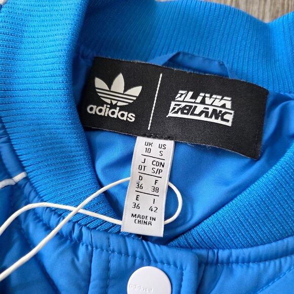 Adidas Olivia OBlanc Kendall Jenner Quilted Track Top Bomber Jacket Women's S LE - Picture 5 of 11